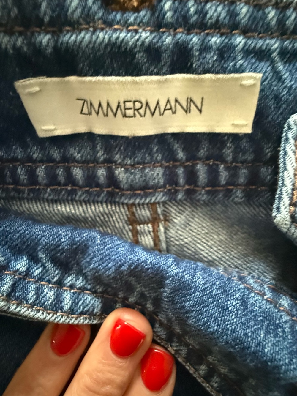 Zimmermann High-Rise Wide Leg Postcard Runway Jean Denim Rare 0 - Picture 11 of 15